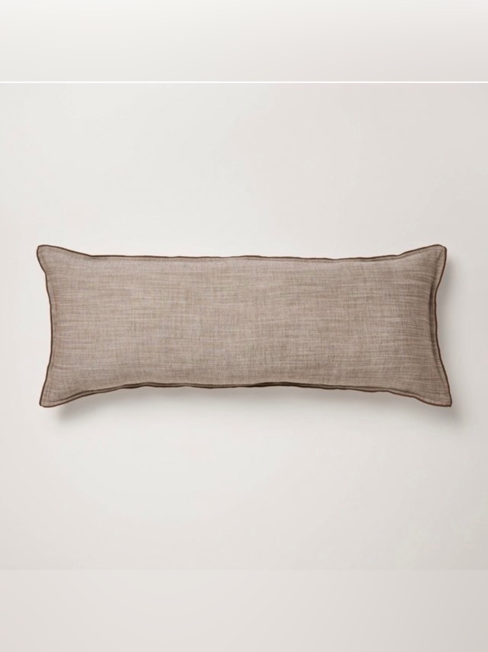 HEARTH & HAND NWT 14"x36" Oblong Throw Pillow Brown